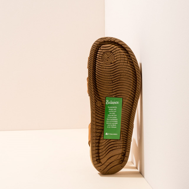 Sandales confortables plates en cuir ultra confort - Cuivre - El naturalista