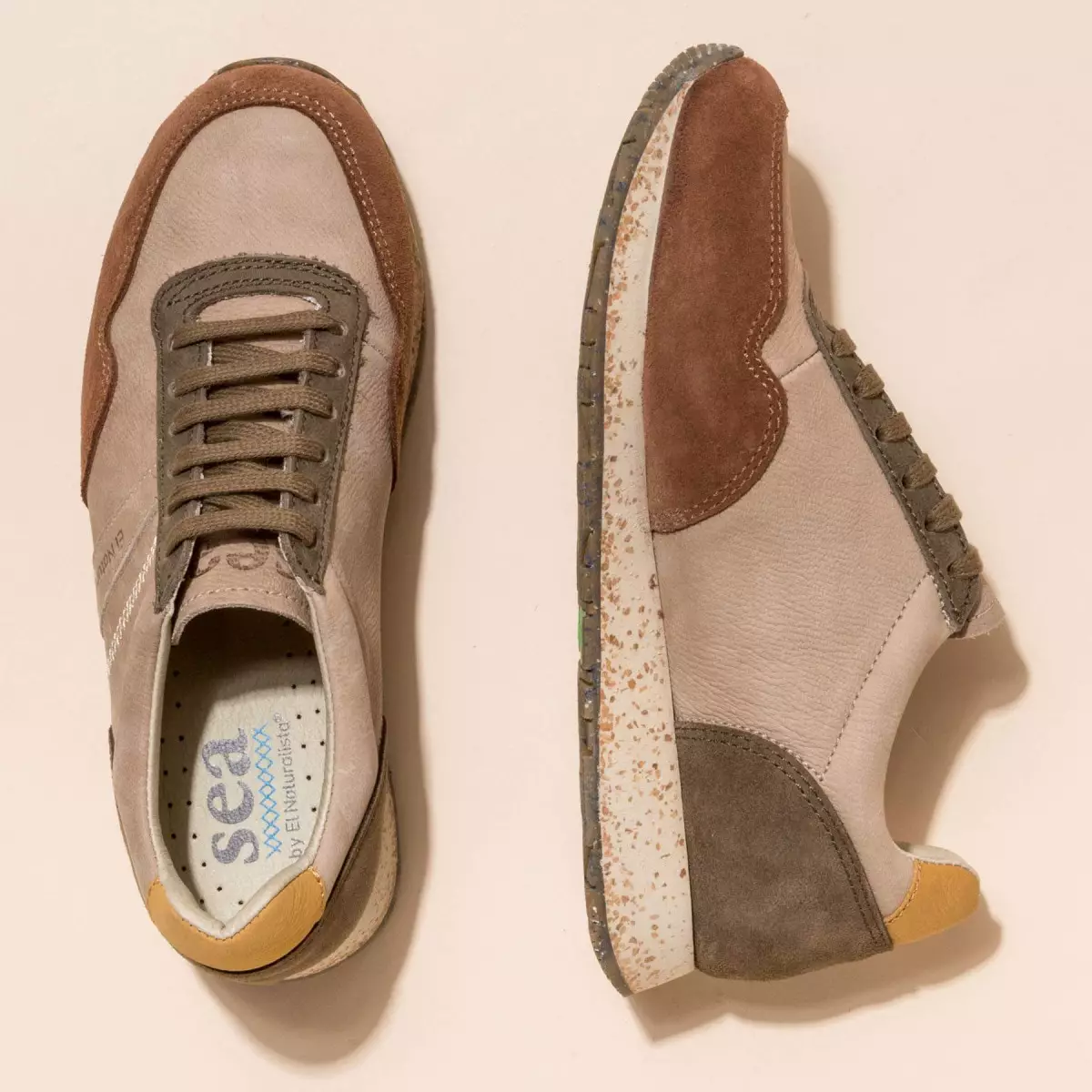 Baskets écologiques en cuir et matériaux recyclés - El naturalista