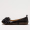Ballerines femme en cuir mat et fleurs cuir - Neosens