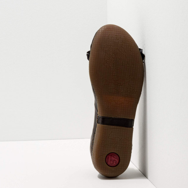 Ballerines femme en cuir mat et fleurs cuir - Neosens