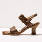 Sandales à talon rétro et larges bandes cuir - Neosens