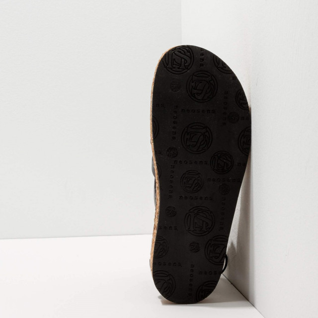 Sandales spartiate en cuir - Noir - Neosens