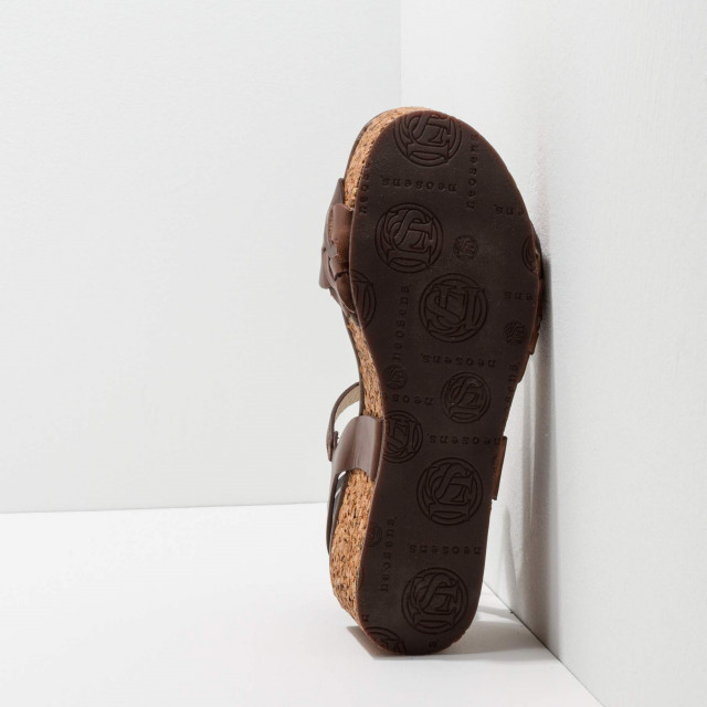 Sandales compensées en cuir tressé - Neosens