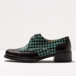 derbies femme à talon en cuir fantaisie - Neosens