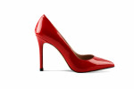 Escarpins rouges vernis en cuir à talons aiguilles - Xseni Greye