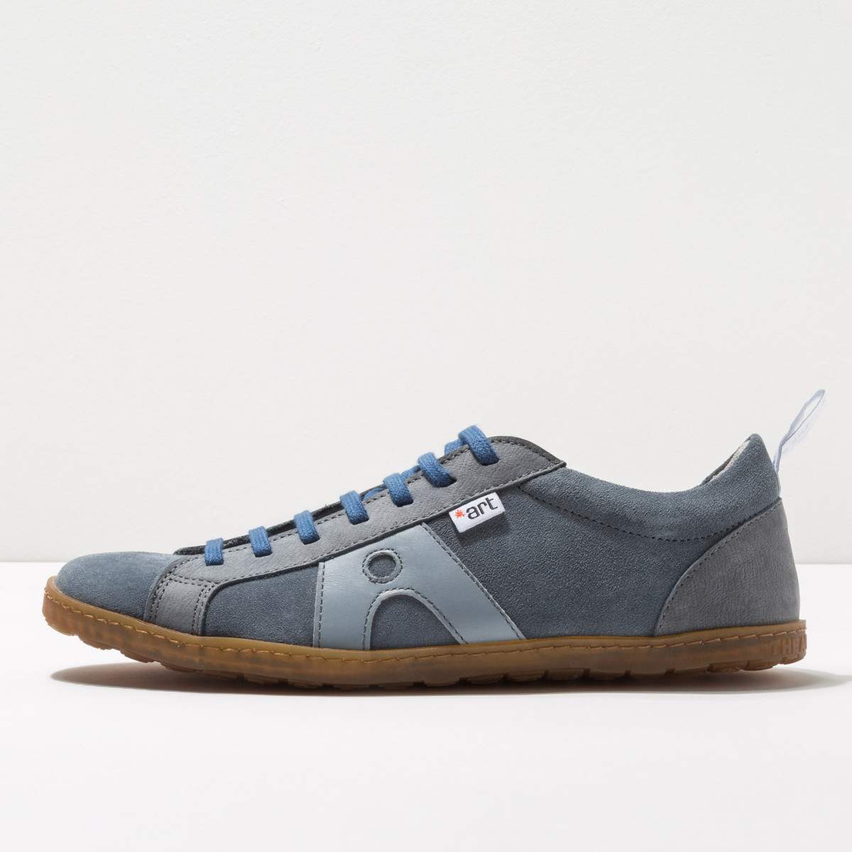 Baskets cuir et daim - art