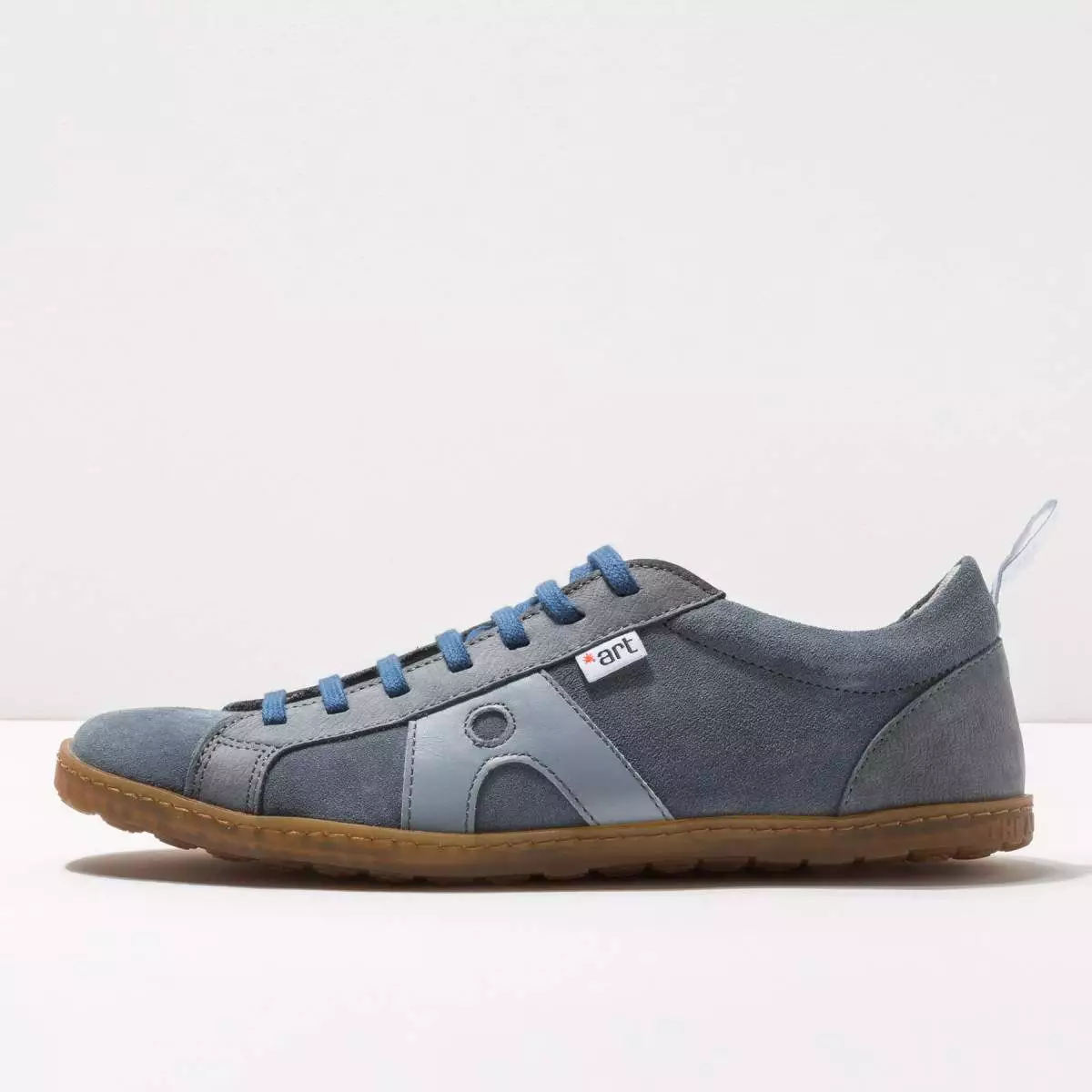 Baskets cuir et daim - art