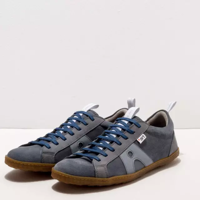 Baskets cuir et daim - art