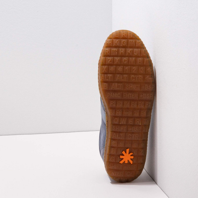 Baskets cuir et daim - art