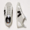 Baskets cuir et daim - art