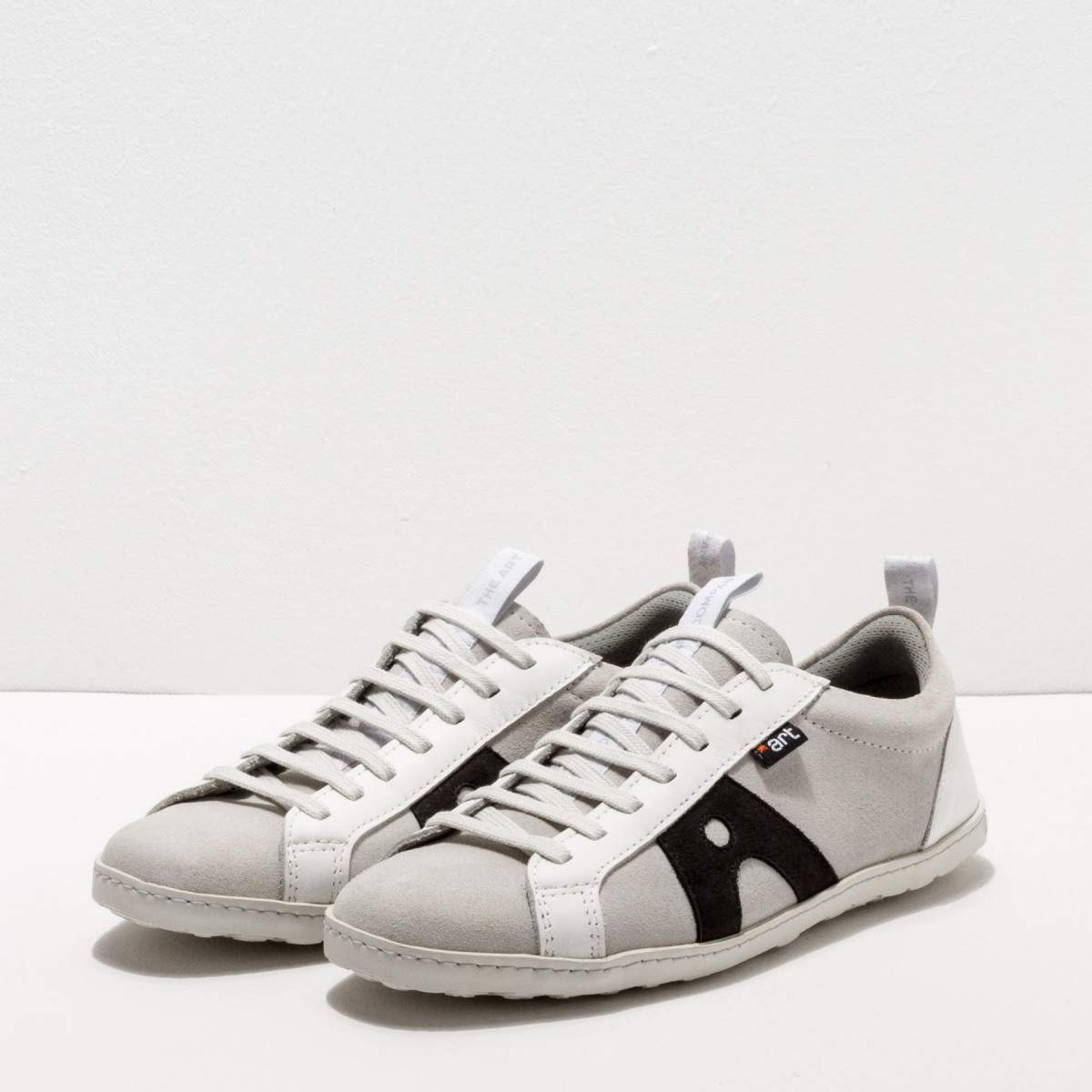 Baskets cuir et daim - art