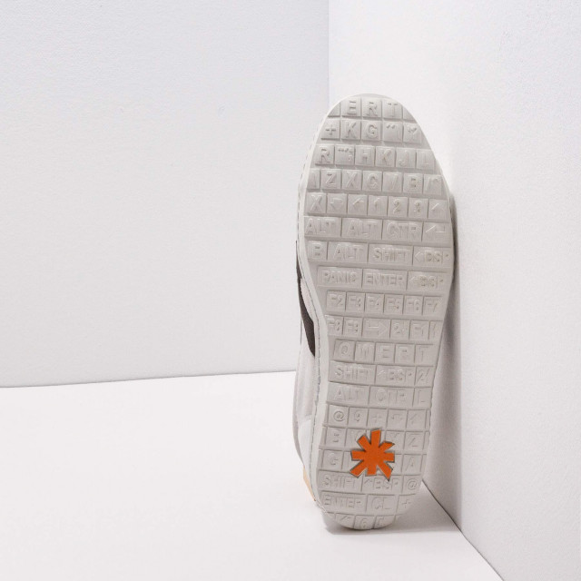 Baskets cuir et daim - art