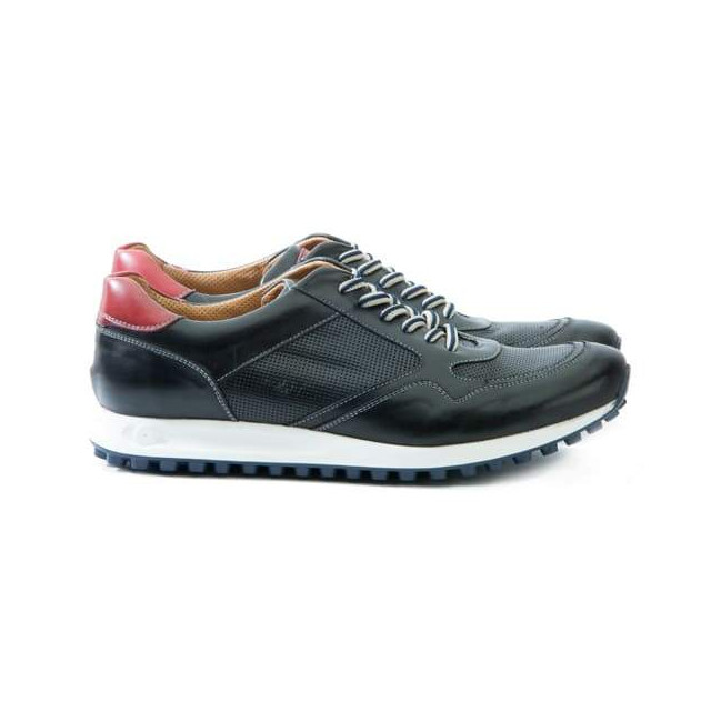 Basket cuir noir homme clearance