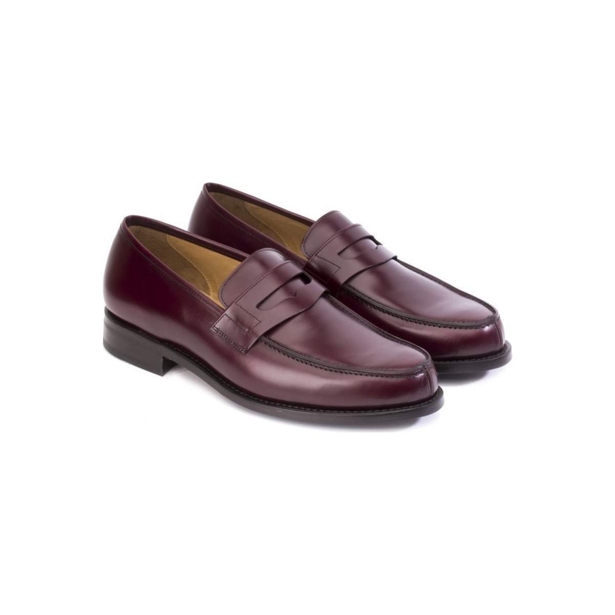 Mocassins homme en cuir - Bordeaux - michel