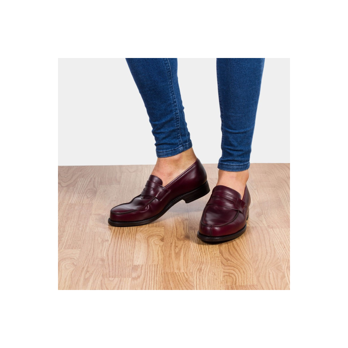 Mocassins homme en cuir - Bordeaux - michel