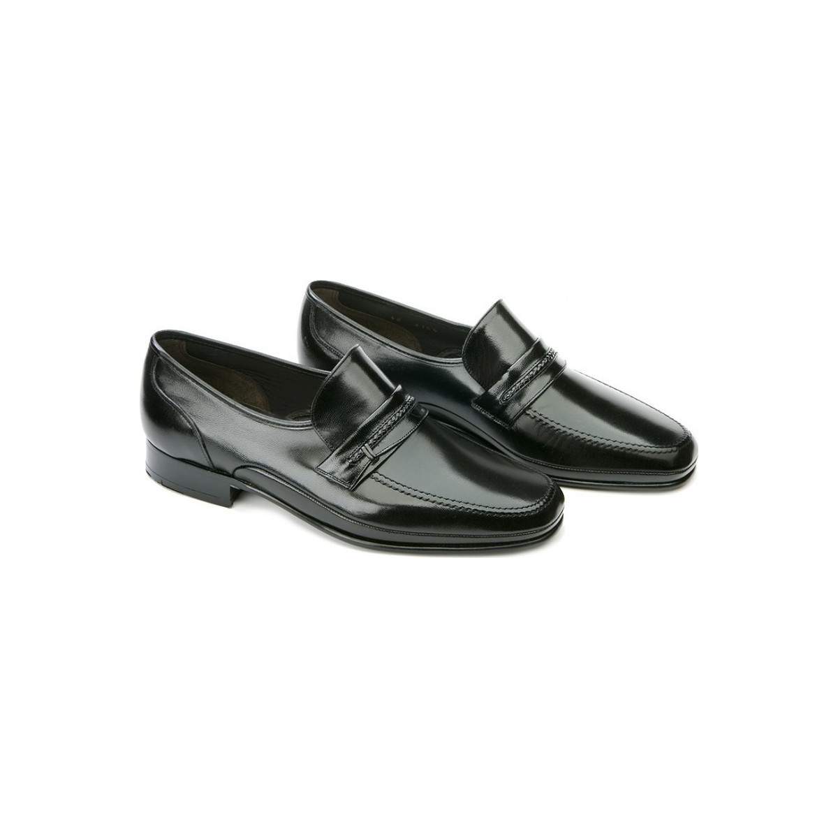 Mocassins homme en cuir noir - Noir - michel