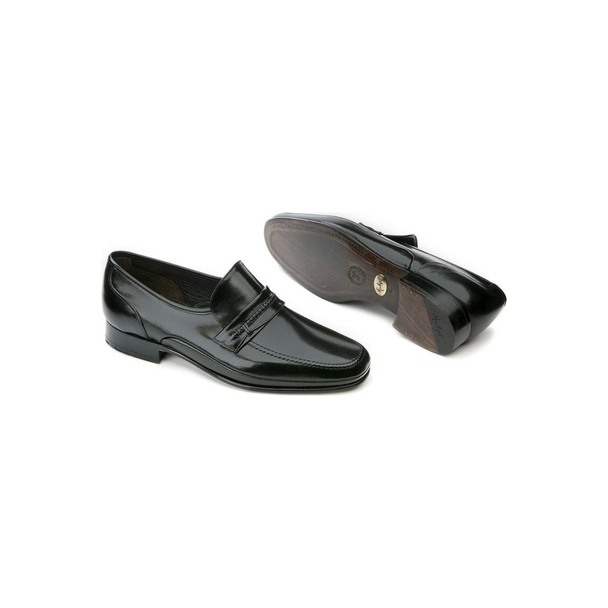 Mocassins homme en cuir noir - Noir - michel