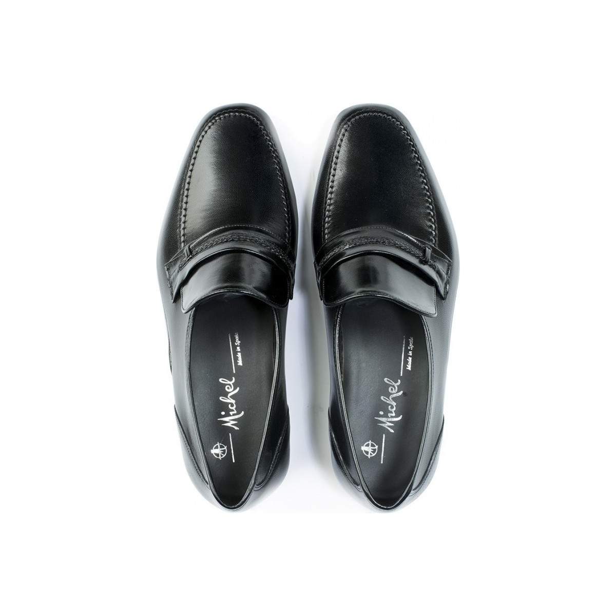 Mocassins homme en cuir noir - Noir - michel