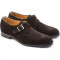 Chaussures à boucle homme en daim - Marron - michel