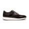 Baskets homme en cuir lisse et daim - Noir - michel