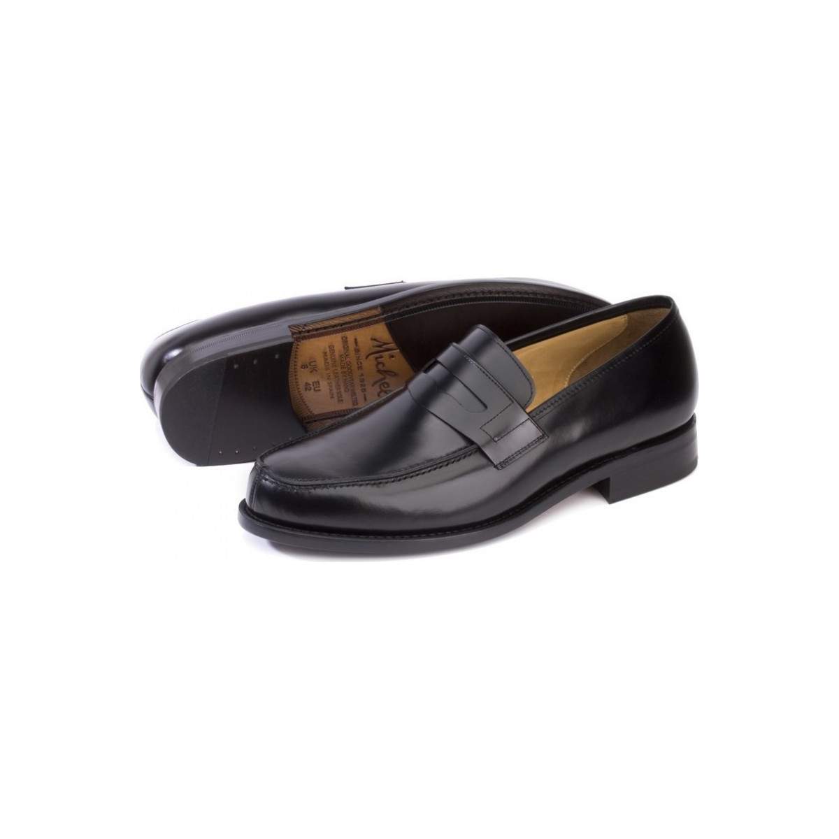 Mocassins homme en cuir - Noir - michel