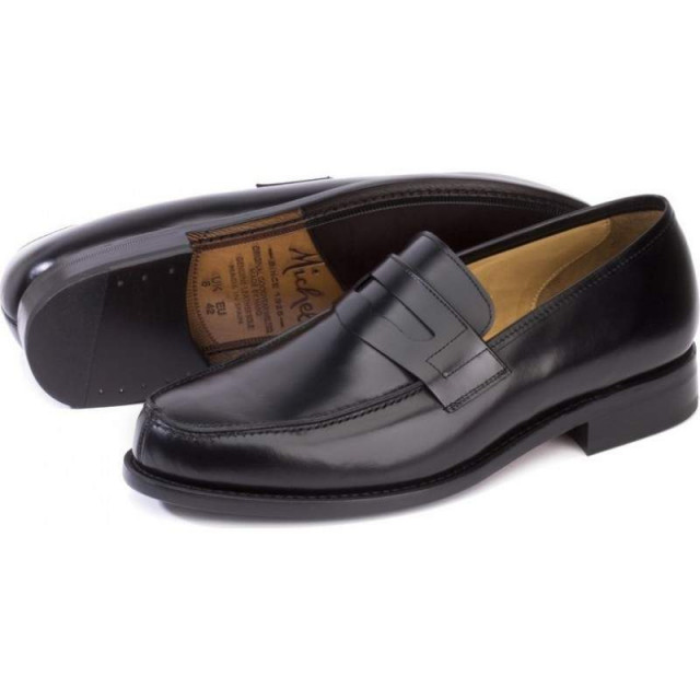 Mocassins homme en cuir - Noir - michel