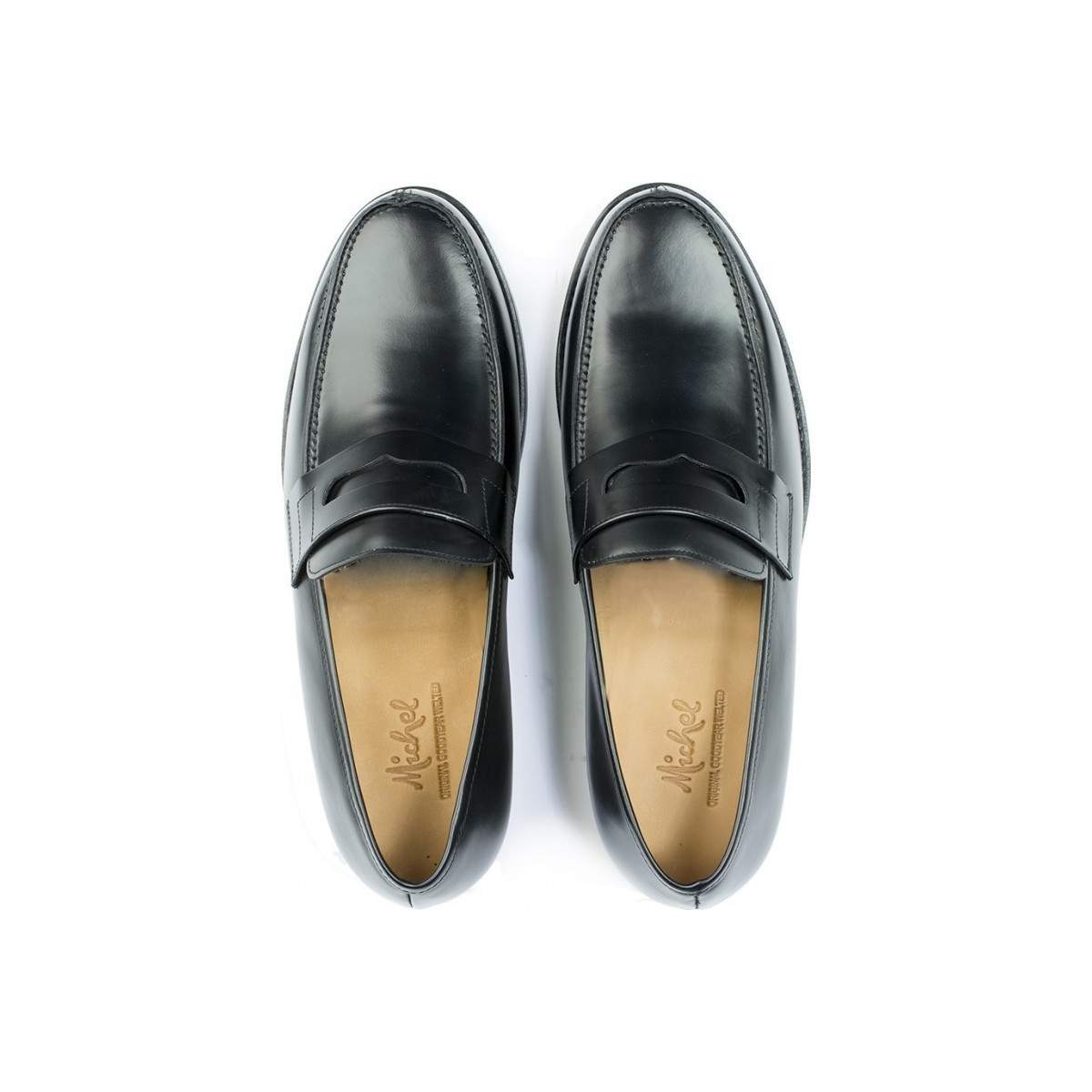 Mocassins homme en cuir - Noir - michel