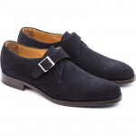 Chaussures à boucle homme en daim - Bleu - michel