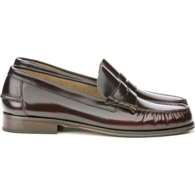 Mocassins homme en cuir verni - Bordeaux - michel