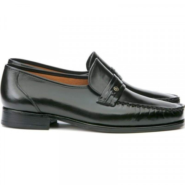 Mocassins homme en cuir brillant - Noir - michel