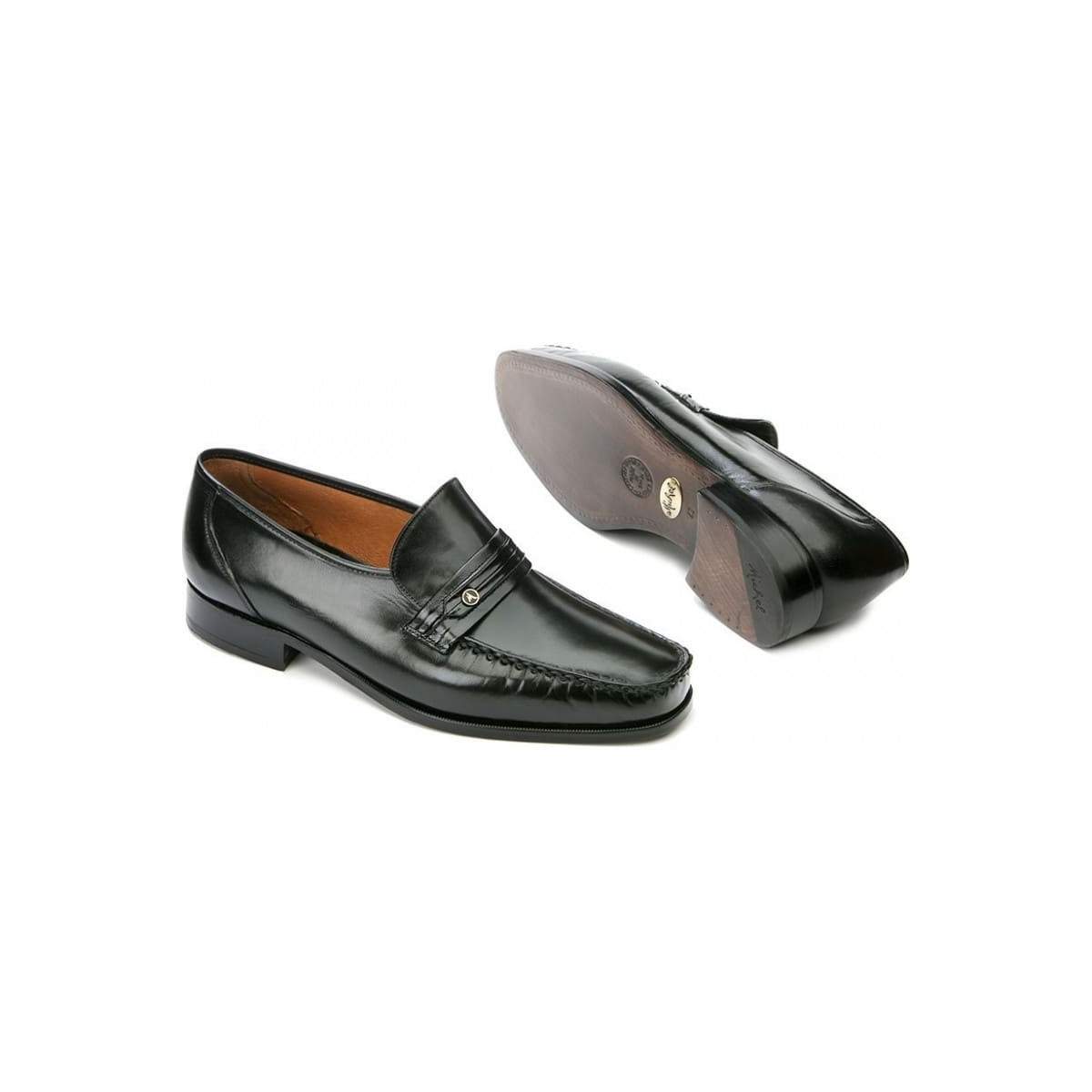 Mocassins homme en cuir brillant - Noir - michel