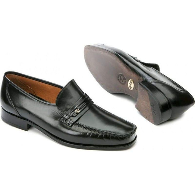 Mocassins homme en cuir brillant - Noir - michel