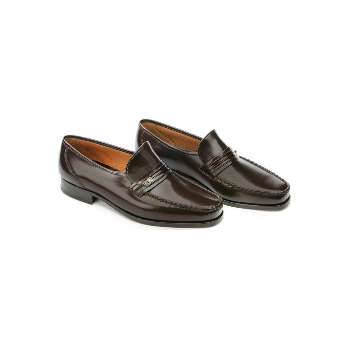 Mocassins homme en cuir brillant - Marron - michel