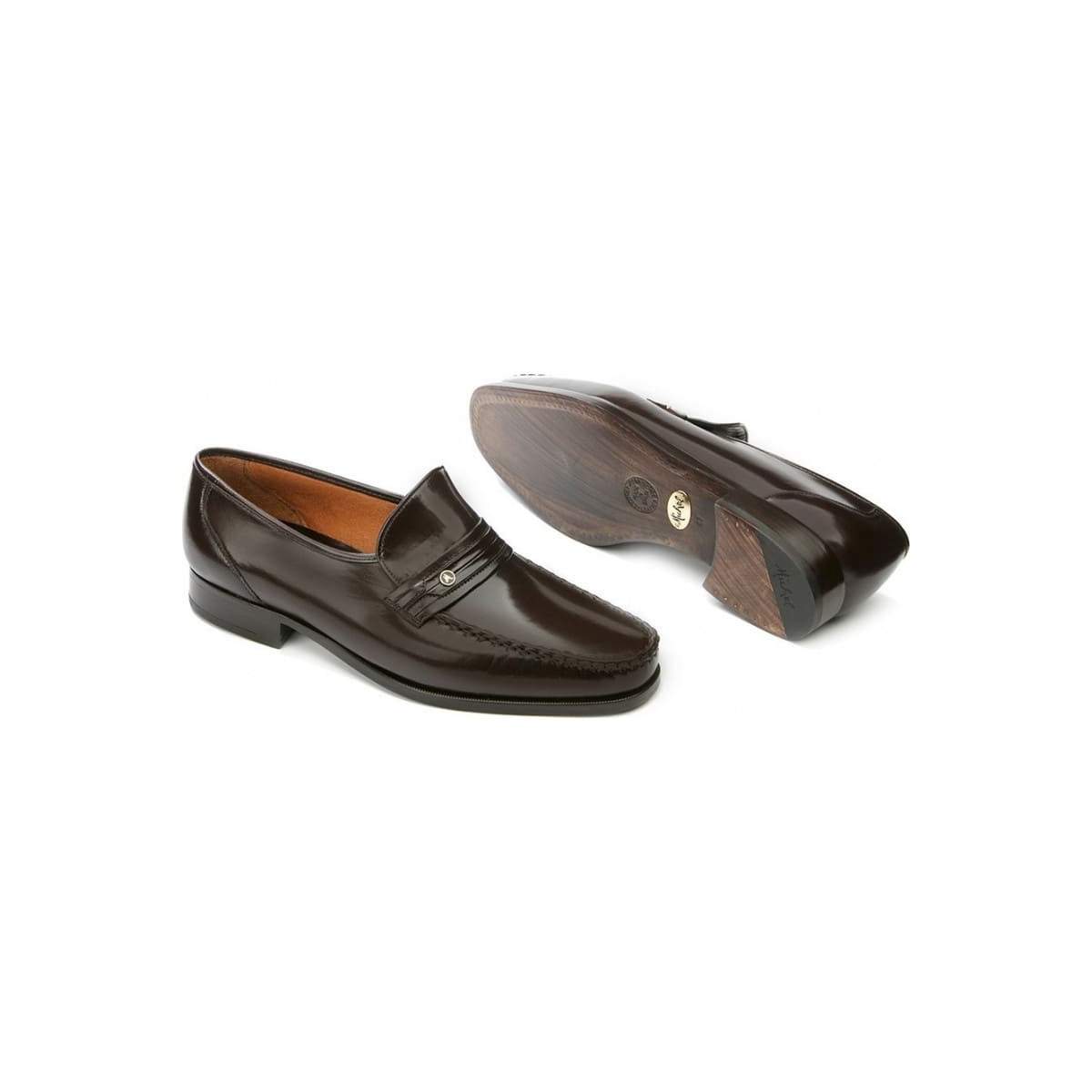 Mocassins homme en cuir brillant - Marron - michel