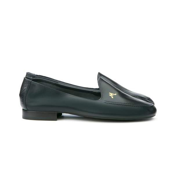 Mocassins homme en cuir souple - Bleu - michel