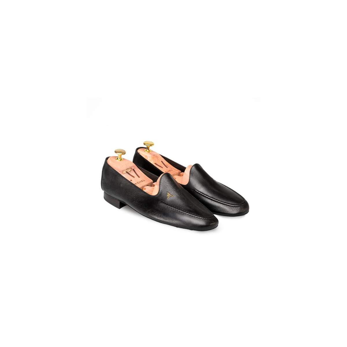 Mocassins homme en cuir souple - Noir - michel