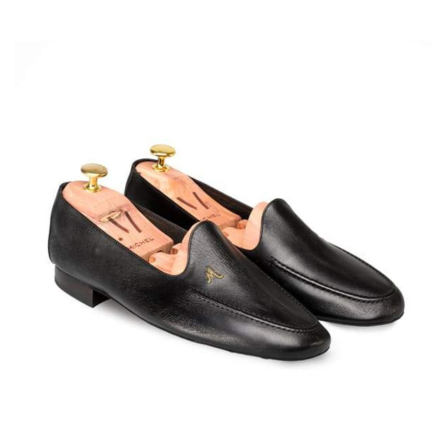 Mocassins homme en cuir souple - Noir - michel