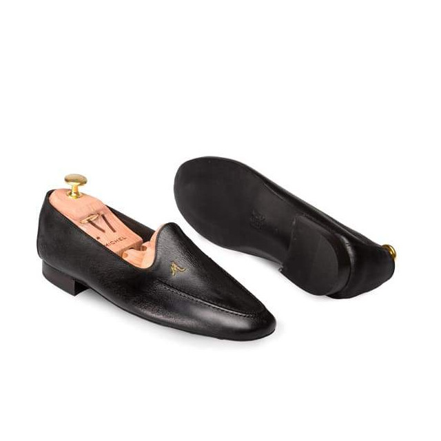 Mocassins homme en cuir souple - Noir - michel