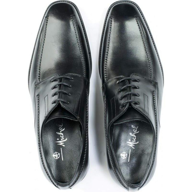 Derbies homme en cuir noir - Noir - michel