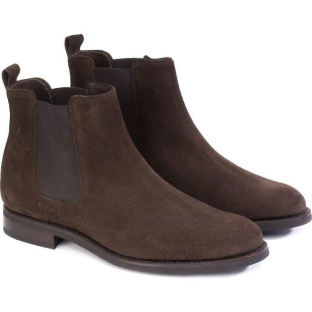 Chelsea boots homme en daim - Marron - michel