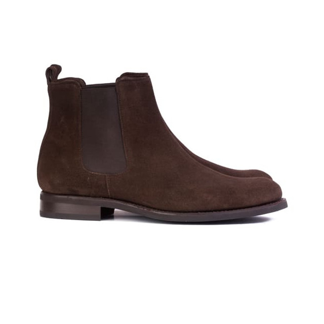 Chelsea boots homme en daim - Marron - michel