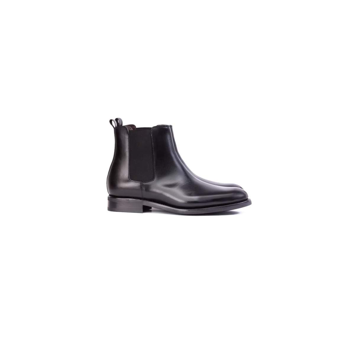 Chelsea boots homme en cuir lisse noir - Noir - michel