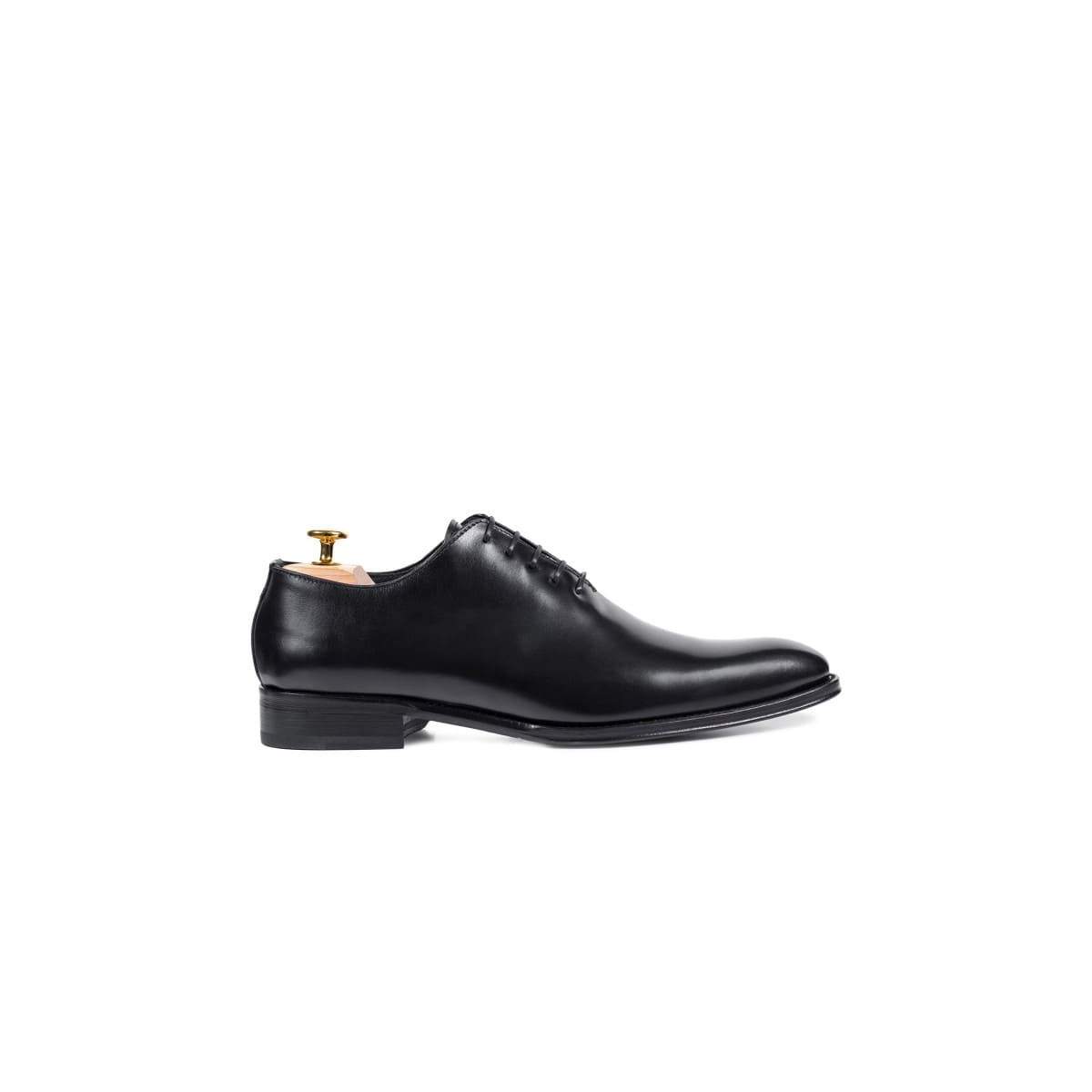 Richelieus homme en cuir lisse noir - Noir - michel