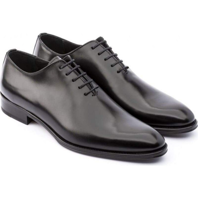 Richelieus homme en cuir lisse noir - Noir - michel