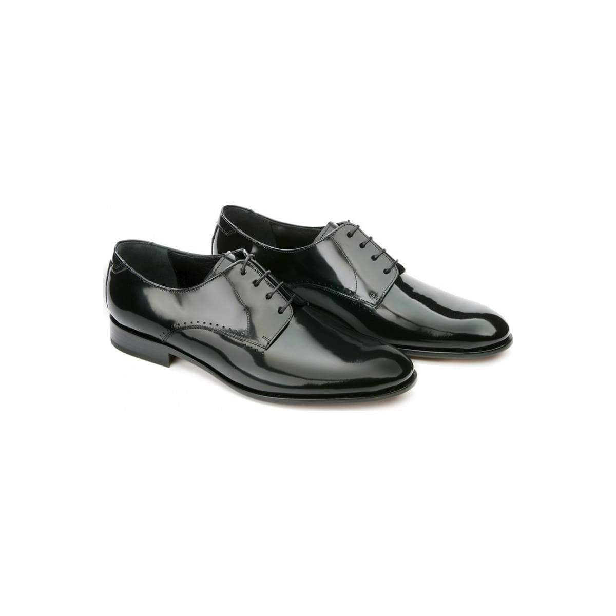 Derbies homme en cuir verni noir - Noir - michel