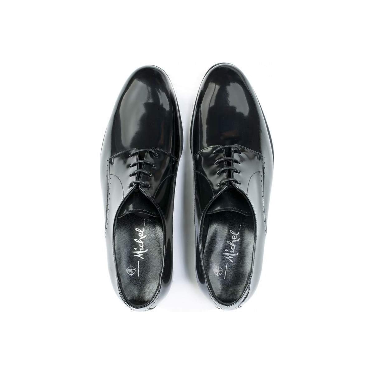 Derbies homme en cuir verni noir - Noir - michel