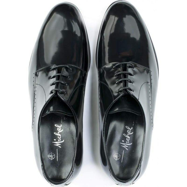 Derbies homme en cuir verni noir - Noir - michel