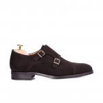 Chaussures double boucle homme en daim - michel