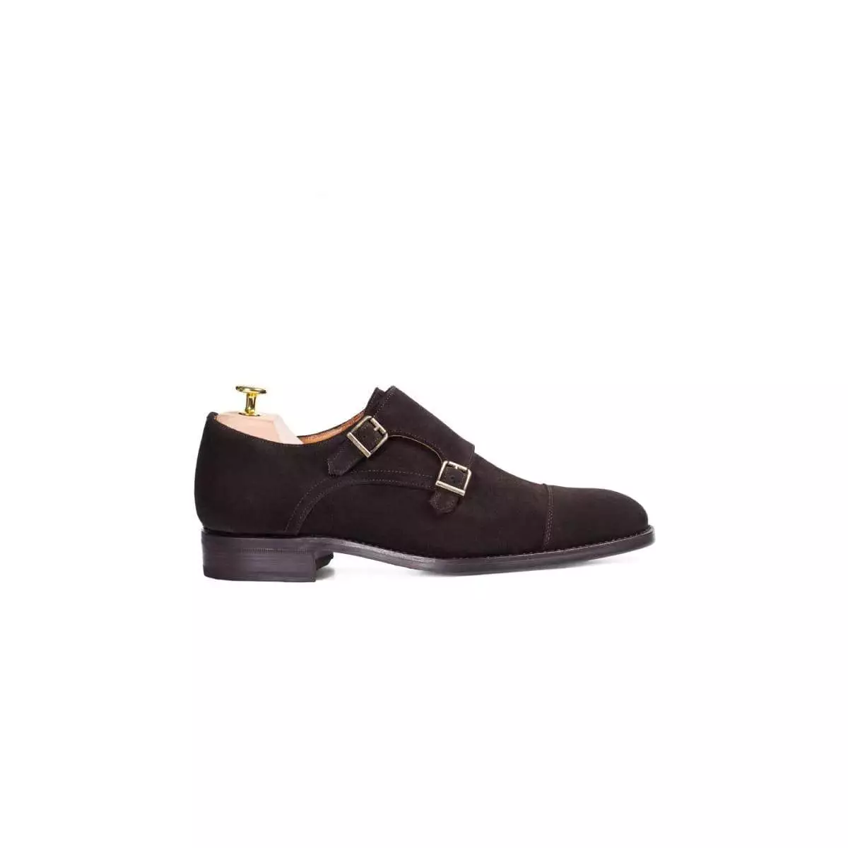 Chaussure double boucle online homme daim