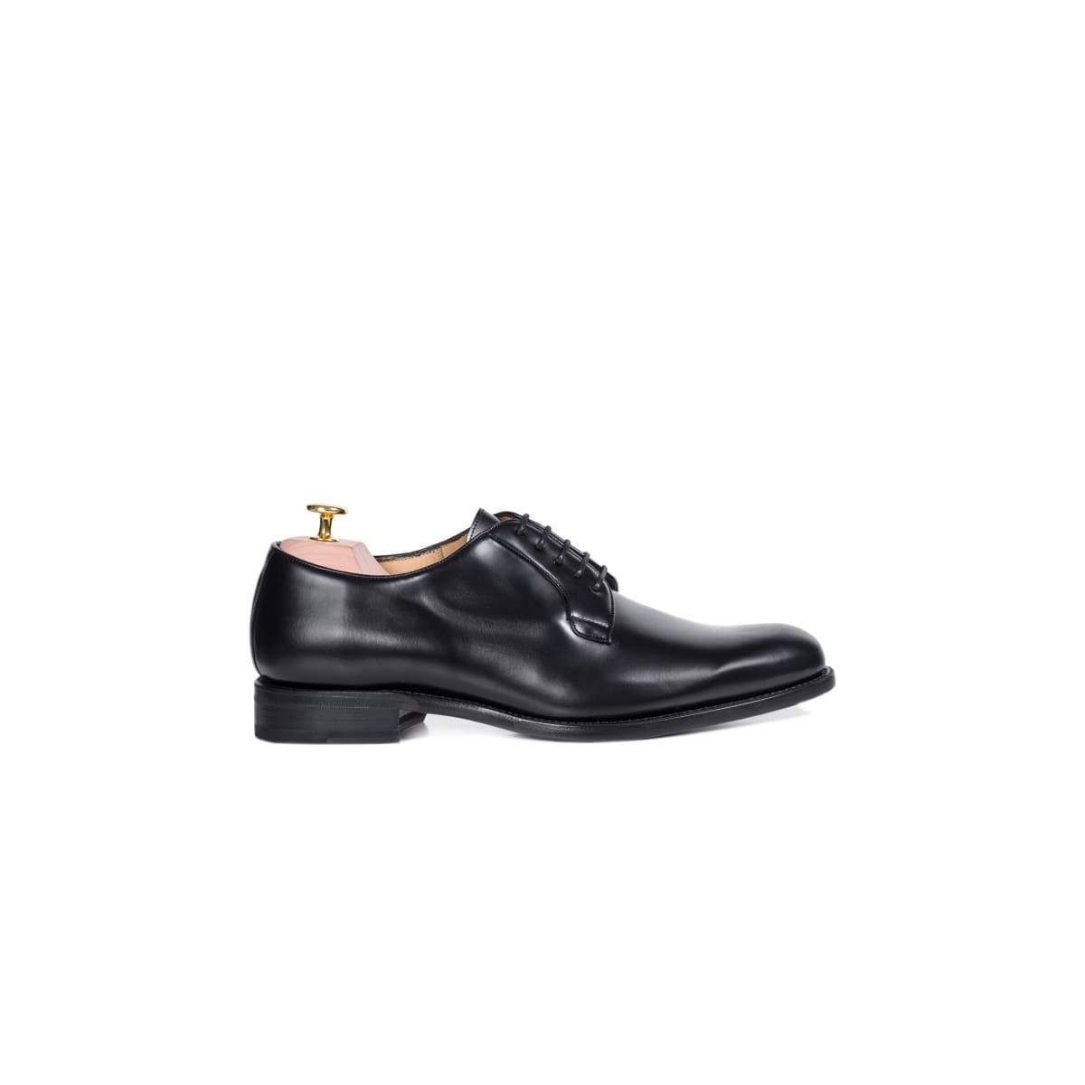 Derbies homme en cuir lisse - Noir - michel